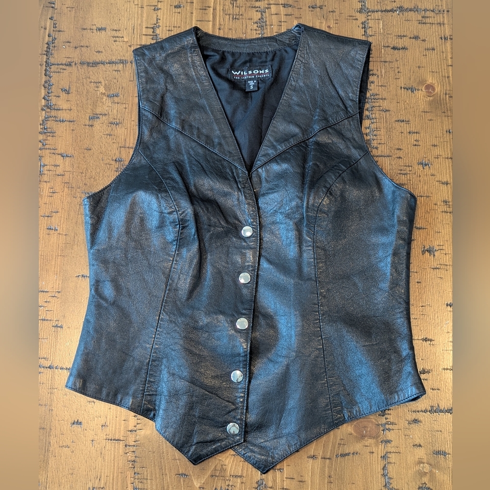 Wilsons Leather S Black Vest